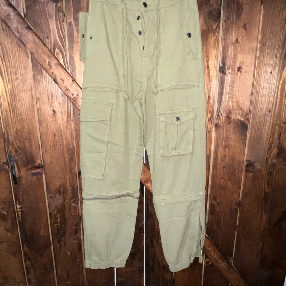 Zara Khaki Cargo Pants for Men